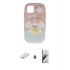 MARSİLYAN™- iPhone 11 Kılıf Akış Yansıma - Siyah Bilvis 3D Mat Cam Ekran Koruyucu + Renkli Kamera Lens Koruma Cam - SI