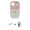 MARSİLYAN™- iPhone 11 Kılıf Akış Yansıma - Siyah Bilvis 3D Mat Cam Ekran Koruyucu + Sarı Renkli Kamera Lens Koruma Cam