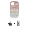 MARSİLYAN™- iPhone 11 Kılıf Akış Yansıma - Siyah Bilvis 3D Mat Cam Ekran Koruyucu + Şeffaf Kamera Lens Koruma Cam