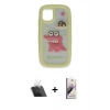MARSİLYAN™- iPhone 11 Kılıf Akış Yansıma - Siyah Bilvis 3D Mat Cam Ekran Koruyucu + Şeffaf Kamera Lens Koruma Cam