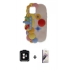 MARSİLYAN™- iPhone 11 Kılıf Akış Yansıma - Siyah Bilvis 3D Mat Cam Ekran Koruyucu + PVD Metal Kamera Lens - TU