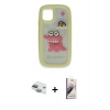 MARSİLYAN™- iPhone 11 Kılıf Akış Yansıma - Siyah Bilvis 3D Mat Cam Ekran Koruyucu + Pers Alüminyum Kamera Lens - YL