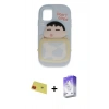 MARSİLYAN™- iPhone 11 Kılıf Akış Yansıma - Siyah Bilvis 5in1 3D Magic Cam Ekran Koruyucu + Rainbow Kamera Lens Koruma Cam - KI