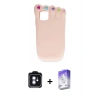 MARSİLYAN™- iPhone 11 Kılıf Akış Yansıma - Siyah Bilvis 5in1 3D Magic Cam Ekran Koruyucu + PVD Metal Kamera Lens - MI