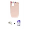 MARSİLYAN™- iPhone 11 Kılıf Akış Yansıma - Siyah Bilvis 5in1 3D Magic Cam Ekran Koruyucu + Pers Alüminyum Kamera Lens - GD