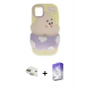 MARSİLYAN™- iPhone 11 Kılıf Akış Yansıma - Siyah Bilvis 5in1 3D Magic Cam Ekran Koruyucu + Pers Alüminyum Kamera Lens - GD