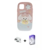 MARSİLYAN™- iPhone 11 Kılıf Akış Yansıma - Siyah Bilvis 5in1 3D Magic Cam Ekran Koruyucu + Pers Alüminyum Kamera Lens - YL
