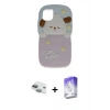 MARSİLYAN™- iPhone 11 Kılıf Akış Yansıma - Siyah Bilvis 5in1 3D Magic Cam Ekran Koruyucu + Pers Alüminyum Kamera Lens - YL