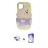 MARSİLYAN™- iPhone 11 Kılıf Akış Yansıma - Siyah Bilvis 5in1 3D Magic Cam Ekran Koruyucu + Pers Alüminyum Kamera Lens - GI