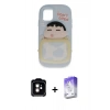 MARSİLYAN™- iPhone 11 Kılıf Akış Yansıma - Siyah Bilvis 5in1 3D Magic Cam Ekran Koruyucu + PVD Metal Kamera Lens - TU