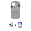 MARSİLYAN™- iPhone 11 Kılıf Akış Yansıma - Siyah Bilvis 5in1 3D Magic Cam Ekran Koruyucu + Raze Metal Kamera Lens - MI