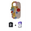 MARSİLYAN™- iPhone 11 Kılıf Akış Yansıma - Siyah Bilvis 5in1 3D Magic Cam Ekran Koruyucu + PVD Metal Kamera Lens - SH
