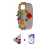 MARSİLYAN™- iPhone 11 Kılıf Akış Yansıma - Siyah Bilvis 5in1 3D Magic Cam Ekran Koruyucu + Siyah Raze Metal Kamera Lens