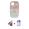 MARSİLYAN™- iPhone 11 Kılıf Akış Yansıma - Siyah Bilvis 5in1 3D Magic Cam Ekran Koruyucu + Siyah Raze Metal Kamera Lens