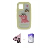 MARSİLYAN™- iPhone 11 Kılıf Akış Yansıma - Siyah Bilvis 5in1 3D Magic Cam Ekran Koruyucu + Siyah Raze Metal Kamera Lens