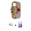 MARSİLYAN™- iPhone 11 Kılıf Akış Yansıma - Siyah Bilvis 5in1 5D Magic Hayalet Cam Ekran Koruyucu + Gold Pers Alüminyum Kamera Lens