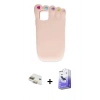 MARSİLYAN™- iPhone 11 Kılıf Akış Yansıma - Siyah Bilvis 5in1 5D Magic Hayalet Cam Ekran Koruyucu + Gold Pers Alüminyum Kamera Lens