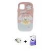 MARSİLYAN™- iPhone 11 Kılıf Akış Yansıma - Siyah Bilvis 5in1 5D Magic Hayalet Cam Ekran Koruyucu + Gold Pers Alüminyum Kamera Lens