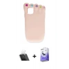 MARSİLYAN™- iPhone 11 Kılıf Akış Yansıma - Siyah Bilvis 5in1 5D Magic Hayalet Cam Ekran Koruyucu + Kamera Lens Koruma Cam - SF