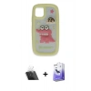 MARSİLYAN™- iPhone 11 Kılıf Akış Yansıma - Siyah Bilvis 5in1 5D Magic Hayalet Cam Ekran Koruyucu + Kamera Lens Koruma Cam - SF