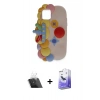 MARSİLYAN™- iPhone 11 Kılıf Akış Yansıma - Siyah Bilvis 5in1 5D Magic Hayalet Cam Ekran Koruyucu + Kamera Lens Koruma Cam - SF