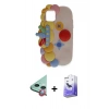 MARSİLYAN™- iPhone 11 Kılıf Akış Yansıma - Siyah Bilvis 5in1 5D Magic Hayalet Cam Ekran Koruyucu + Raze Metal Kamera Lens - KI