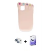 MARSİLYAN™- iPhone 11 Kılıf Akış Yansıma - Siyah Bilvis 5in1 5D Magic Hayalet Cam Ekran Koruyucu + Pers Alüminyum Kamera Lens - LT