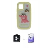 MARSİLYAN™- iPhone 11 Kılıf Akış Yansıma - Siyah Bilvis 5in1 5D Magic Hayalet Cam Ekran Koruyucu + PVD Metal Kamera Lens - MI