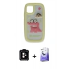 MARSİLYAN™- iPhone 11 Kılıf Akış Yansıma - Siyah Bilvis 5in1 5D Magic Hayalet Cam Ekran Koruyucu + PVD Metal Kamera Lens - TU