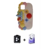 MARSİLYAN™- iPhone 11 Kılıf Akış Yansıma - Siyah Bilvis 5in1 5D Magic Hayalet Cam Ekran Koruyucu + PVD Metal Kamera Lens - MI