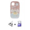 MARSİLYAN™- iPhone 11 Kılıf Akış Yansıma - Siyah Bilvis 5in1 5D Magic Hayalet Cam Ekran Koruyucu + Raze Metal Kamera Lens - GS
