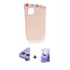 MARSİLYAN™- iPhone 11 Kılıf Akış Yansıma - Siyah Bilvis 5in1 5D Magic Hayalet Cam Ekran Koruyucu + Raze Metal Kamera Lens - MR