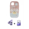 MARSİLYAN™- iPhone 11 Kılıf Akış Yansıma - Siyah Bilvis 5in1 5D Magic Hayalet Cam Ekran Koruyucu + Raze Metal Kamera Lens - MR