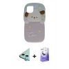MARSİLYAN™- iPhone 11 Kılıf Akış Yansıma - Siyah Bilvis 5in1 5D Magic Hayalet Cam Ekran Koruyucu + Raze Metal Kamera Lens - MI