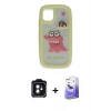 MARSİLYAN™- iPhone 11 Kılıf Akış Yansıma - Siyah Bilvis 5in1 5D Magic Hayalet Cam Ekran Koruyucu + PVD Metal Kamera Lens - SH