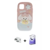 MARSİLYAN™- iPhone 11 Kılıf Akış Yansıma - Siyah Bilvis 5in1 5D Magic Hayalet Cam Ekran Koruyucu + Pers Alüminyum Kamera Lens - YL