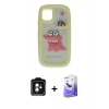 MARSİLYAN™- iPhone 11 Kılıf Akış Yansıma - Siyah Bilvis 5in1 5D Magic Hayalet Cam Ekran Koruyucu + PVD Metal Kamera Lens - YL