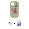 MARSİLYAN™- iPhone 11 Kılıf Akış Yansıma - Siyah Bilvis 5in1 5D Magic Hayalet Cam Ekran Koruyucu + Pers Alüminyum Kamera Lens - YL
