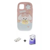 MARSİLYAN™- iPhone 11 Kılıf Akış Yansıma - Siyah Bilvis 5in1 5D Magic Hayalet Cam Ekran Koruyucu + Yeşil Renkli Kamera Lens Koruma Cam