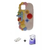 MARSİLYAN™- iPhone 11 Kılıf Akış Yansıma - Siyah Bilvis 5in1 5D Magic Hayalet Cam Ekran Koruyucu + Yeşil Renkli Kamera Lens Koruma Cam