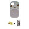 MARSİLYAN™- iPhone 11 Kılıf Akış Yansıma - Siyah Bilvis Hayalet Cam Ekran Koruyucu + Kırmızı Rainbow Kamera Lens Koruma Cam