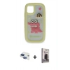 MARSİLYAN™- iPhone 11 Kılıf Akış Yansıma - Siyah Bilvis Hayalet Cam Ekran Koruyucu + Pers Alüminyum Kamera Lens - LT