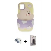 MARSİLYAN™- iPhone 11 Kılıf Akış Yansıma - Siyah Bilvis Hayalet Cam Ekran Koruyucu + Pers Alüminyum Kamera Lens - LT