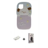 MARSİLYAN™- iPhone 11 Kılıf Akış Yansıma - Siyah Bilvis Hayalet Cam Ekran Koruyucu + Renkli Kamera Lens Koruma Cam - SI