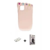 MARSİLYAN™- iPhone 11 Kılıf Akış Yansıma - Siyah Bilvis Hayalet Cam Ekran Koruyucu + Renkli Kamera Lens Koruma Cam - SI