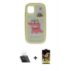MARSİLYAN™- iPhone 11 Kılıf Akış Yansıma - Siyah Buffer Cam Ekran Koruyucu + Kamera Lens Koruma Cam - SF