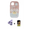 MARSİLYAN™- iPhone 11 Kılıf Akış Yansıma - Siyah Buffer Cam Ekran Koruyucu + Raze Metal Kamera Lens - MR