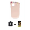 MARSİLYAN™- iPhone 11 Kılıf Akış Yansıma - Siyah Buffer Cam Ekran Koruyucu + PVD Metal Kamera Lens - SH
