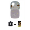 MARSİLYAN™- iPhone 11 Kılıf Akış Yansıma - Siyah Buffer Cam Ekran Koruyucu + PVD Metal Kamera Lens - SH