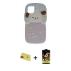 MARSİLYAN™- iPhone 11 Kılıf Akış Yansıma - Siyah Buffer Cam Ekran Koruyucu + Rainbow Kamera Lens Koruma Cam - KI